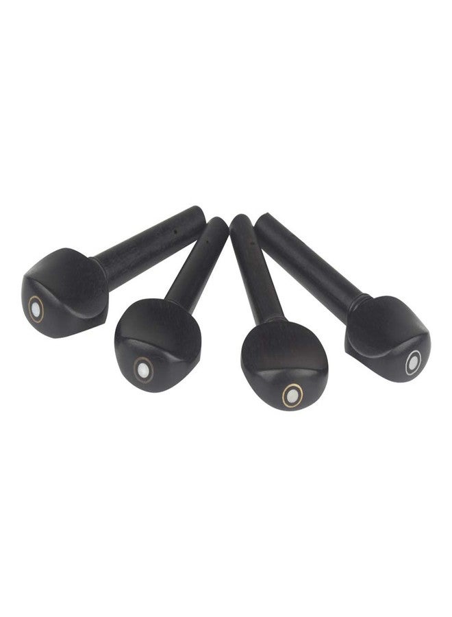 ليزنيرزم 4 قطع من أوتاد ضبط الكمان مقاس 1/2، أوتاد ضبط الكمان المصنوعة من خشب الأبنوس، ملحقات بديلة، أسود - Image 5